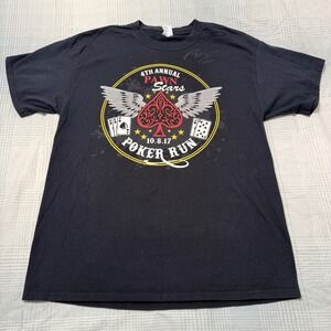 Pawn Stars Rick Harrison Autograph Signed 4th Annual Poker Run 2017 Shirt Size L